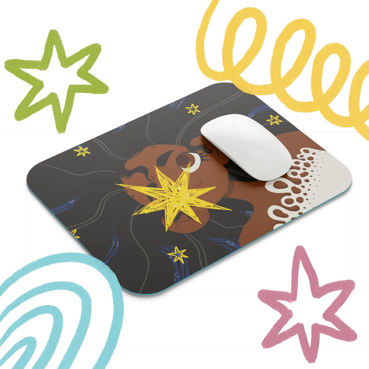 Star Girl Mouse Pad