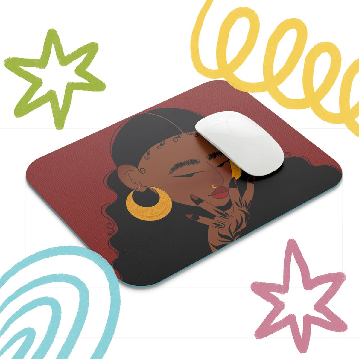 Qamar Boba Mouse Pad