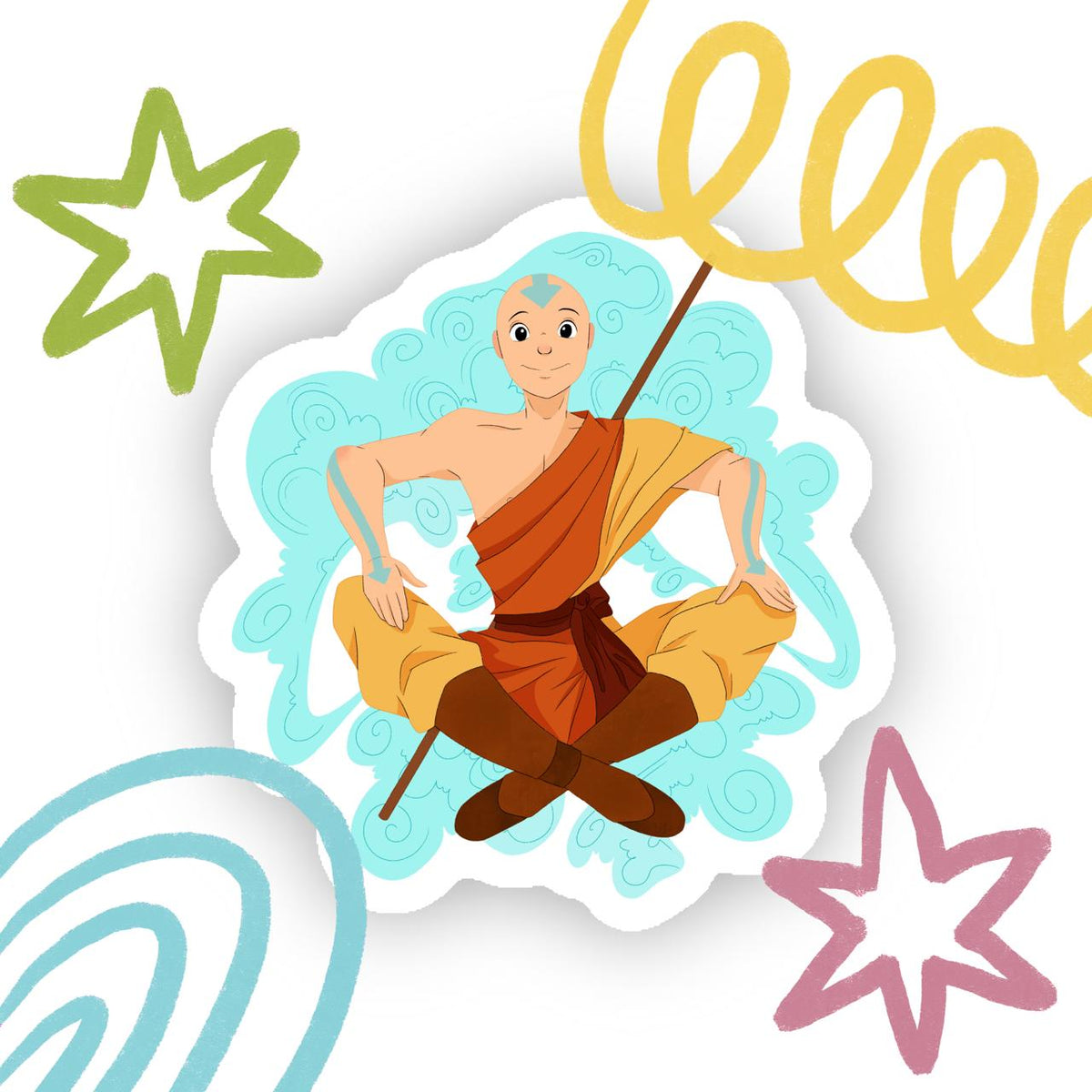 Avatar Aang Sticker