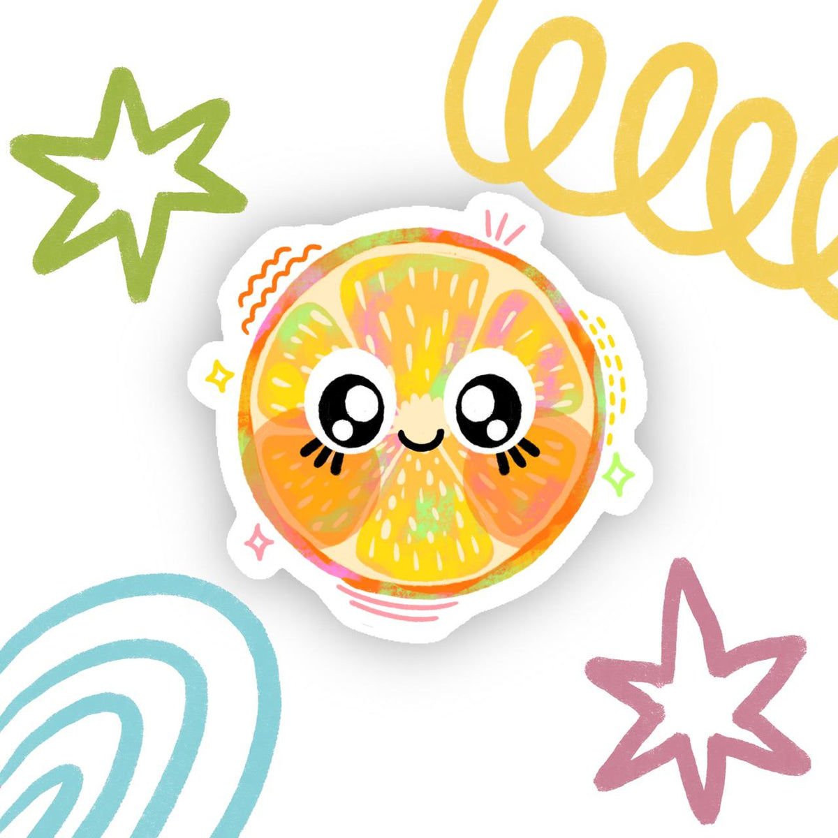 Orange Sticker