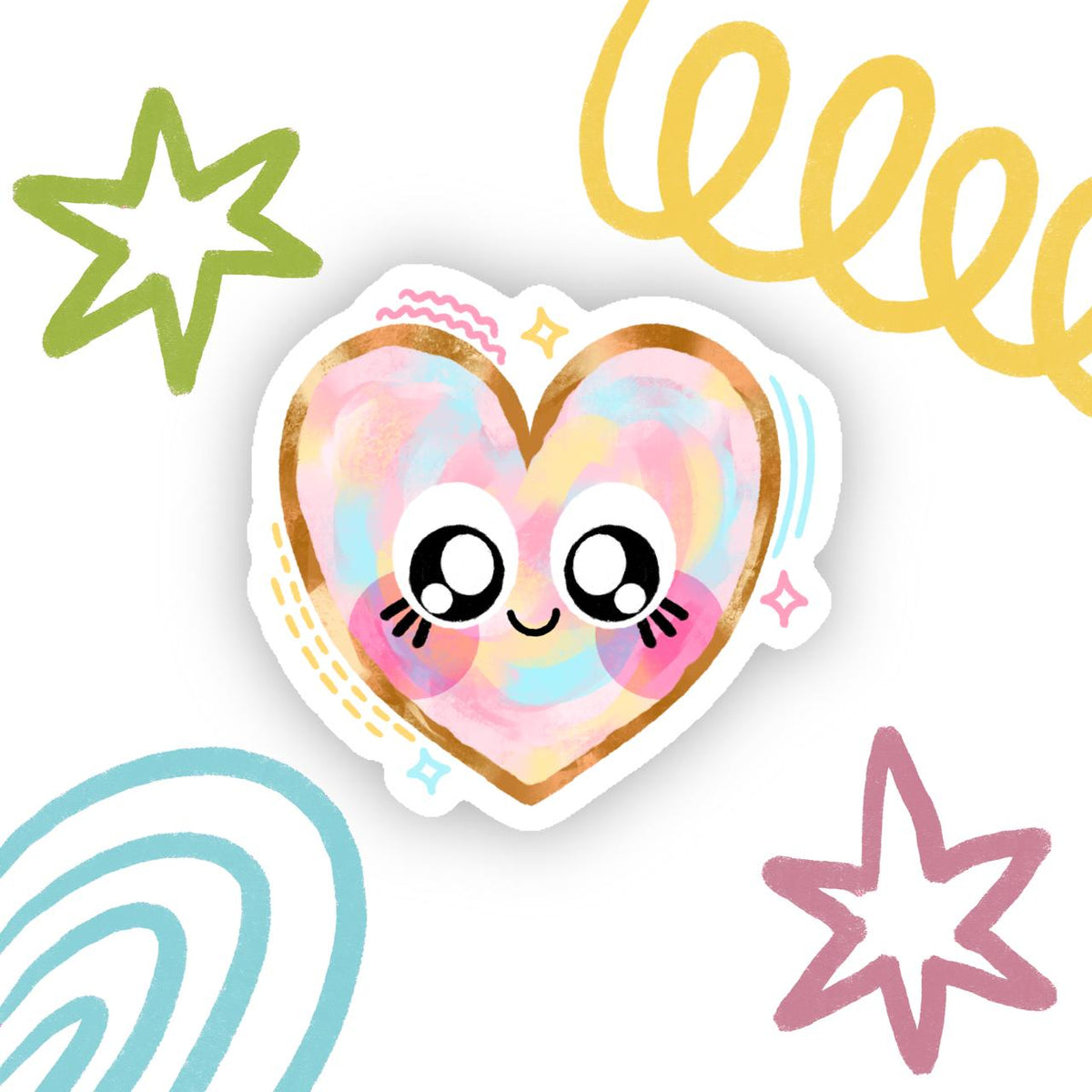 Heart Cookie Sticker