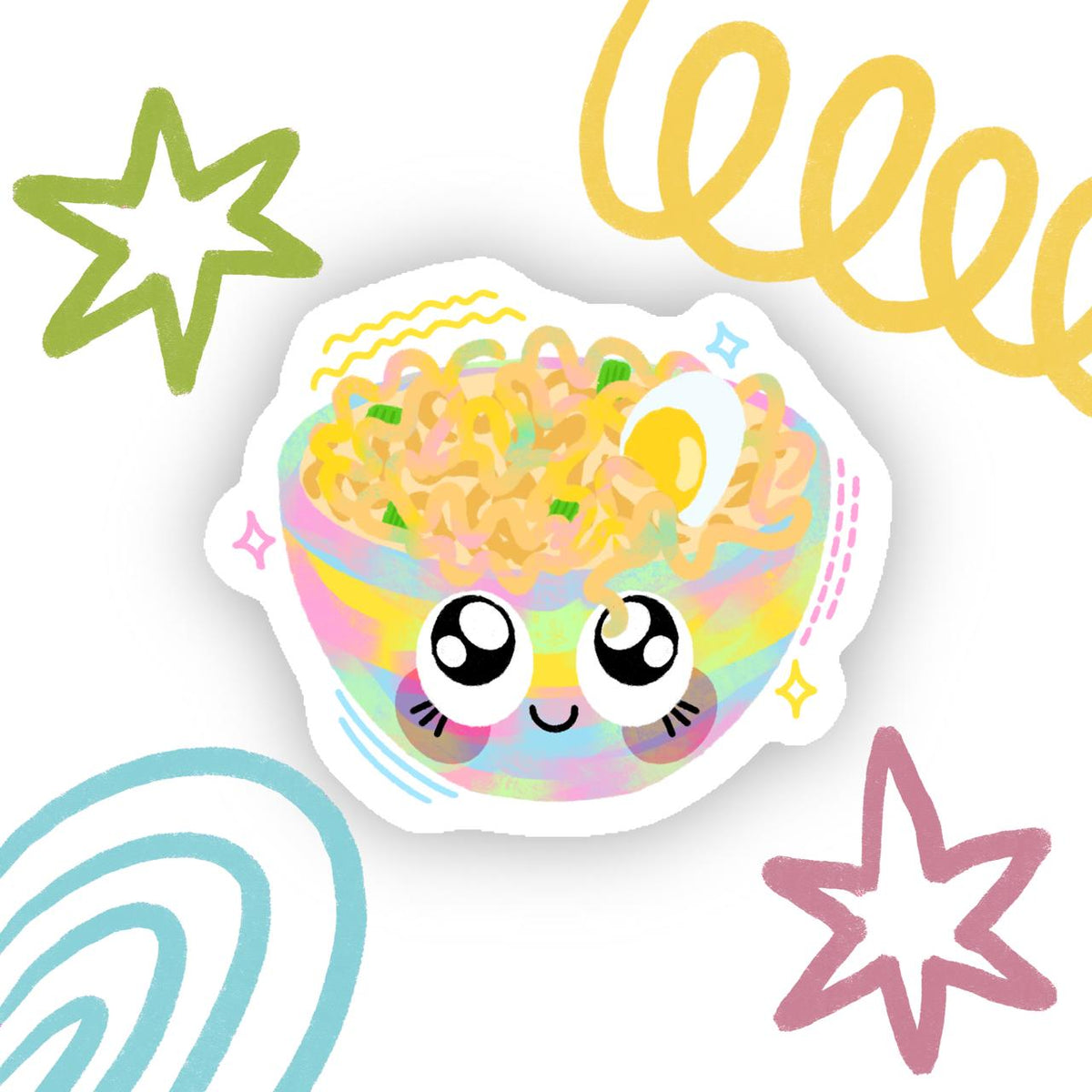 Noodle Cup Sticker