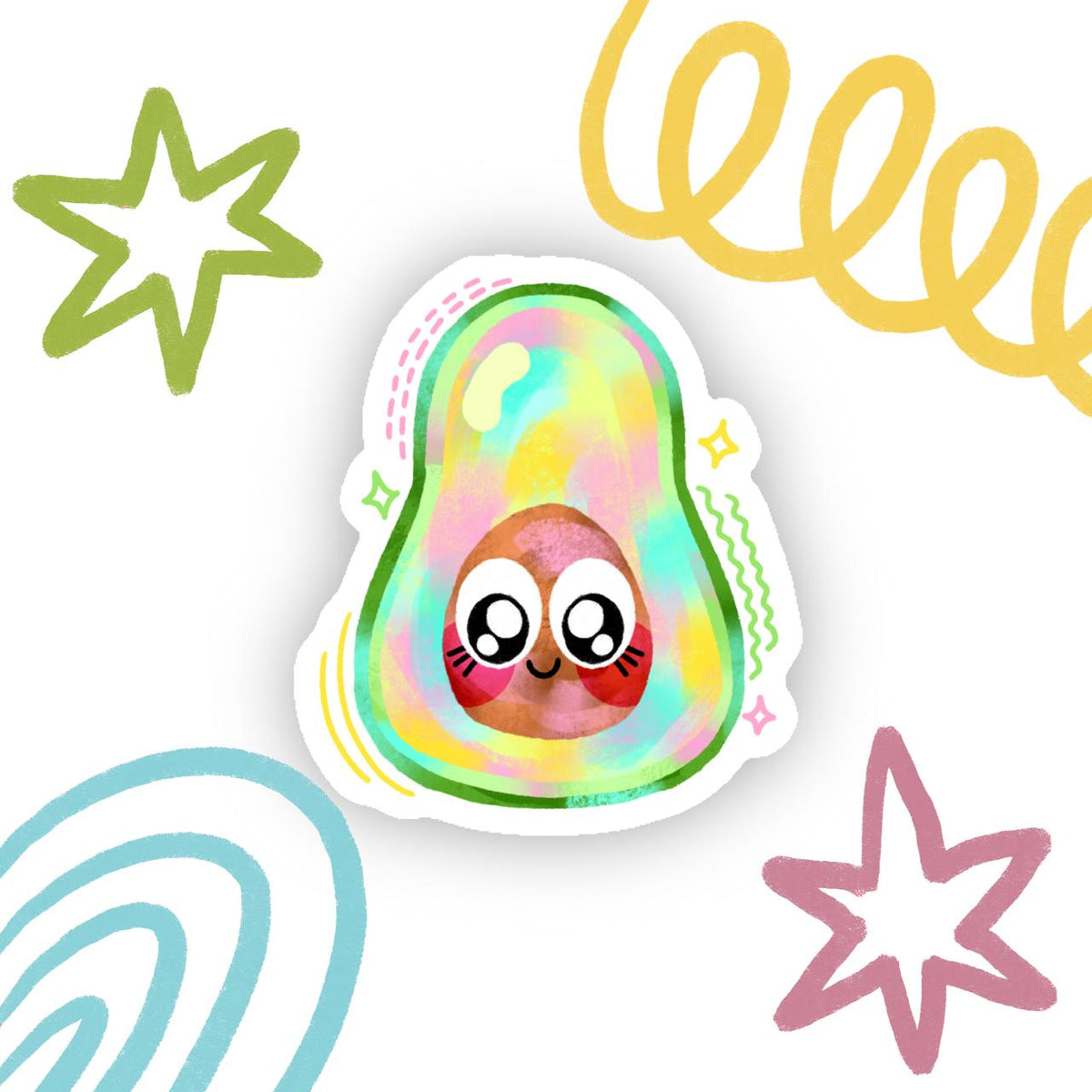 Avocado Sticker