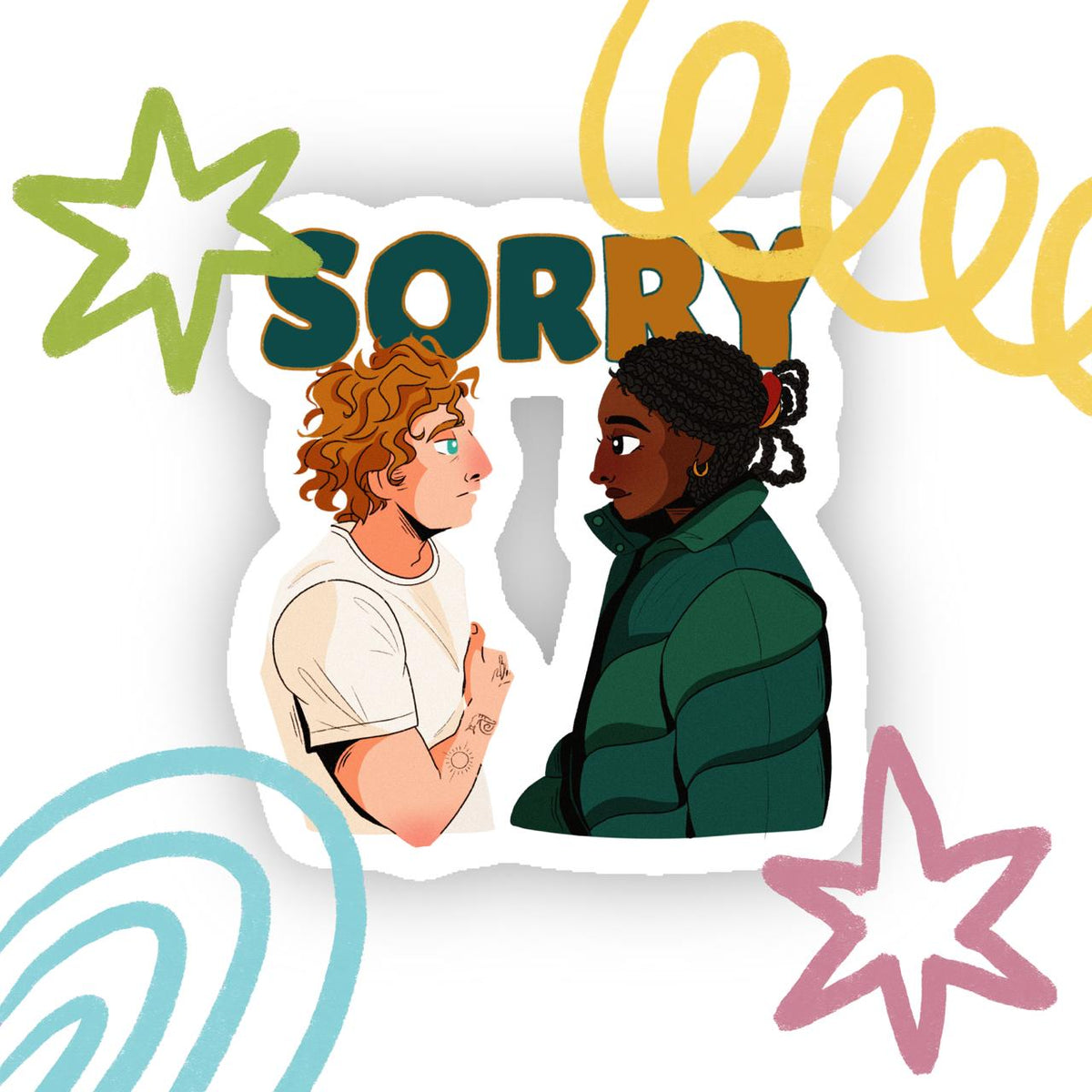 Sorry Sign Sticker