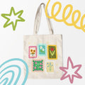 Flower Stamps Tote